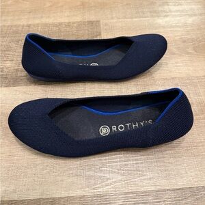 Rothy's Women's blue ballet Flats shoes size 6